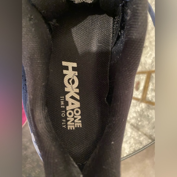 Hoka One Clifton 7 Running Sneaker Navy Blue Men’s size US 9.5 - Picture 8 of 10